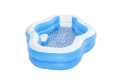 Bestway Splashview Opblaasbaar Zwembad | 270 X 198 X 51 Cm -Dophin Zwembaden Winkel bestway familiebad plusvorm splashview 270