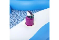 Bestway Splashview Opblaasbaar Zwembad | 270 X 198 X 51 Cm -Dophin Zwembaden Winkel bestway familiebad plusvorm splashview 270 bekerhouder