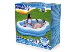 Bestway Splashview Opblaasbaar Zwembad | 270 X 198 X 51 Cm -Dophin Zwembaden Winkel bestway familiebad plusvorm splashview 270 doos