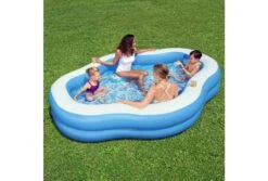 Bestway Splashview Opblaasbaar Zwembad | 270 X 198 X 51 Cm -Dophin Zwembaden Winkel bestway familiebad plusvorm splashview 270 mensen 2