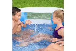 Bestway Splashview Opblaasbaar Zwembad | 270 X 198 X 51 Cm -Dophin Zwembaden Winkel bestway familiebad plusvorm splashview 270 raam kinderen
