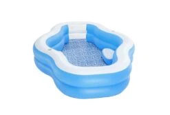 Bestway Splashview Opblaasbaar Zwembad | 270 X 198 X 51 Cm -Dophin Zwembaden Winkel bestway familiebad plusvorm splashview 270 rechtsom