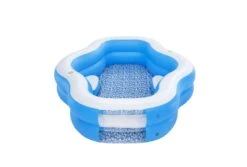 Bestway Splashview Opblaasbaar Zwembad | 270 X 198 X 51 Cm -Dophin Zwembaden Winkel bestway familiebad plusvorm splashview 270 voor aanzicht