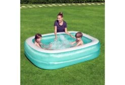 Bestway Opblaasbaar Zwembad | 201 X 150 X 51 Cm -Dophin Zwembaden Winkel bestway familiebad rechthoek mensen