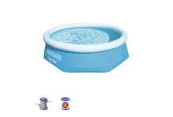 Bestway Fast Set Zwembad | Ø 244 X 66 Cm -Dophin Zwembaden Winkel bestway fast set 244 66 accessoires