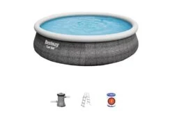Bestway Fast Set Rotan Zwembad | Ø 457 X 107 Cm -Dophin Zwembaden Winkel bestway fast set rotan accesoires