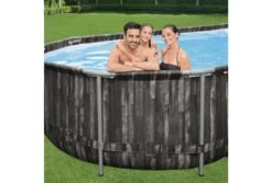 Bestway Power Steel Wood Zwembad | 610 X 366 X 122 Cm -Dophin Zwembaden Winkel bestway power steel hout zwembad 610 x 366 x 122 cm 3