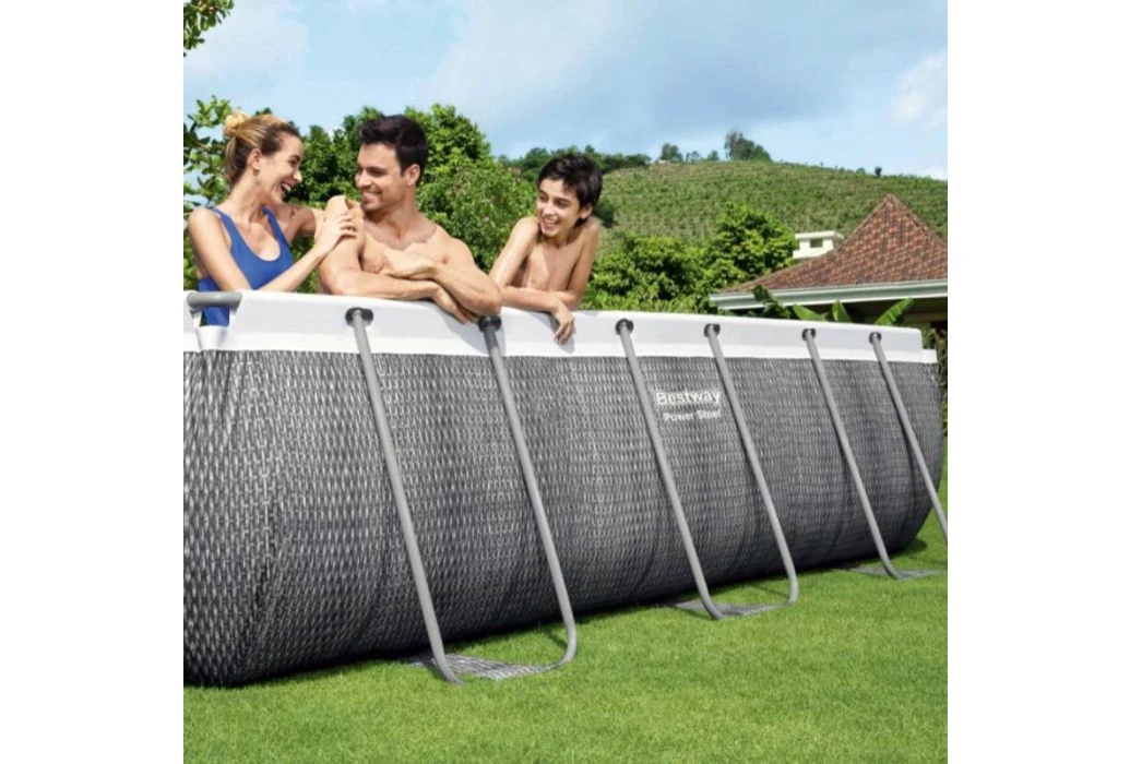 Bestway Power Steel Rotan Zwembad | 404 X 201 X 100 Cm 4 Bestway Power Steel Rotan Zwembad | 404 X 201 X 100 Cm - Afbeelding 4