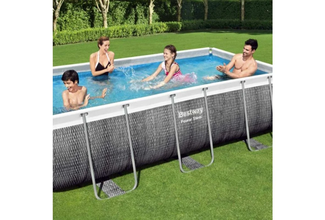 Bestway Power Steel Rotan Zwembad | 404 X 201 X 100 Cm 3 Bestway Power Steel Rotan Zwembad | 404 X 201 X 100 Cm - Afbeelding 3