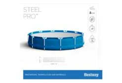 Bestway Steel Pro Zwembad | Ø 366 X 76 Cm -Dophin Zwembaden Winkel bestway steel pro zwembad 366 x 76 cm opzetten