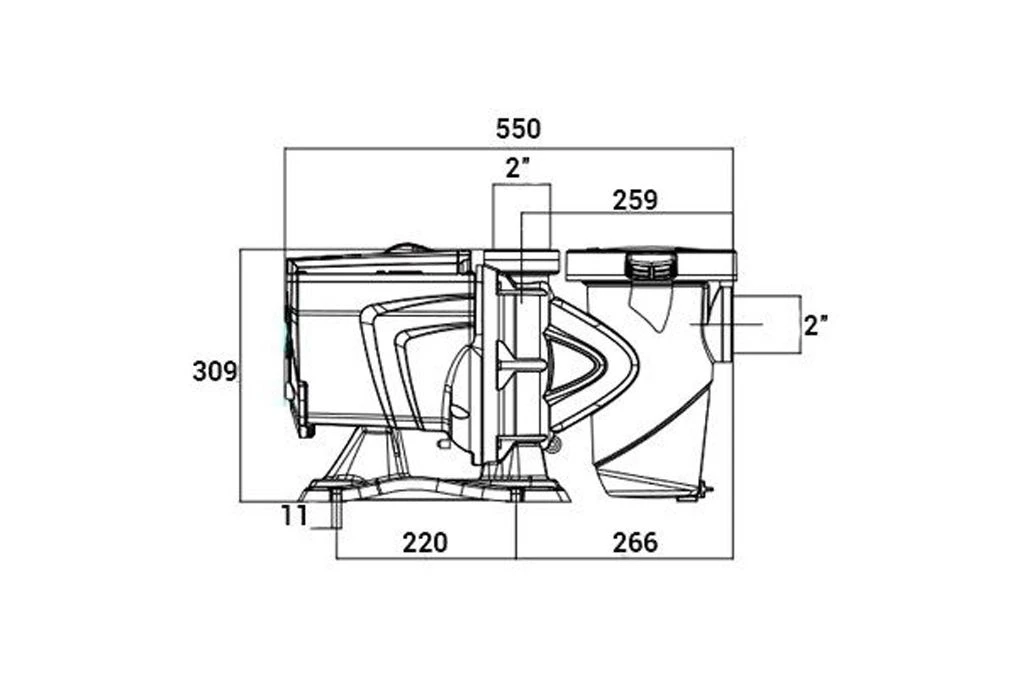 DAB Zwembadpomp E-Swim 150 M 4 DAB Zwembadpomp E-Swim 150 M - Afbeelding 4