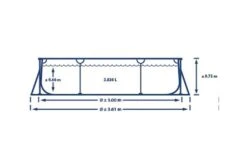 Intex Zwembad Metal Frame | 300 X 200 X 75cm -Dophin Zwembaden Winkel intex afmetingen