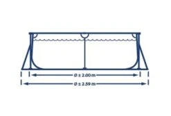 Intex Zwembad Metal Frame | 300 X 200 X 75cm -Dophin Zwembaden Winkel intex afmetingen 300x200 1