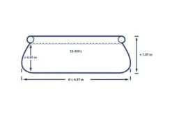 Intex Easy Set Zwembad | 457 X 107cm -Dophin Zwembaden Winkel intex easy set zwembad 457 x 107cm afmetingen