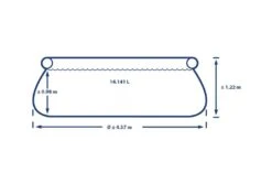 Intex Easy Set Zwembad | 457 X 122cm -Dophin Zwembaden Winkel intex easy set zwembad 457 x 122cm afmetingen