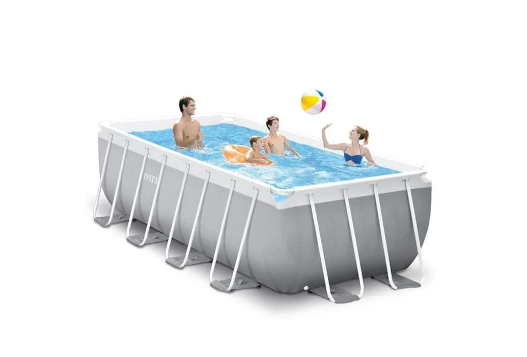 Intex Prism Frame Zwembad | 400 X 200 X 122 Cm Met Pomp En Trap 1 Intex Prism Frame Zwembad | 400 X 200 X 122 Cm Met Pomp En Trap