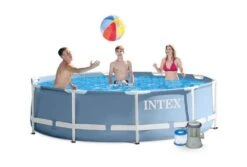 Intex Prism Frame Zwembad | 366 X 76cm Met Pomp -Dophin Zwembaden Winkel intex prism frame zwembad 305 x 76cm met pomp 1