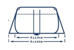 Intex Prism Frame Zwembad | 503 X 274 X 122cm Complete Set -Dophin Zwembaden Winkel intex prism frame zwembad 503 x 274 x 122cm breedte