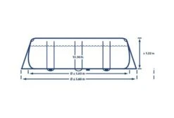 Intex Prism Frame Zwembad | 503 X 274 X 122cm Complete Set -Dophin Zwembaden Winkel intex prism frame zwembad 503 x 274 x 122cm lengte