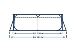 Intex Zwembad Metal Frame | 220 X 150 X 60cm -Dophin Zwembaden Winkel intex zwembad metal frame 220 x 150 x 60cm afmetingen
