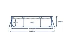 Intex Zwembad Metal Frame | 220 X 150 X 60cm -Dophin Zwembaden Winkel intex zwembad metal frame 220 x 150 x 60cm afmetingen breed