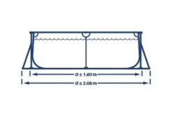 Intex Zwembad Metal Frame | 260 X 160 X 65cm -Dophin Zwembaden Winkel intex zwembad metal frame 260 x 165 x 65cm afmeting